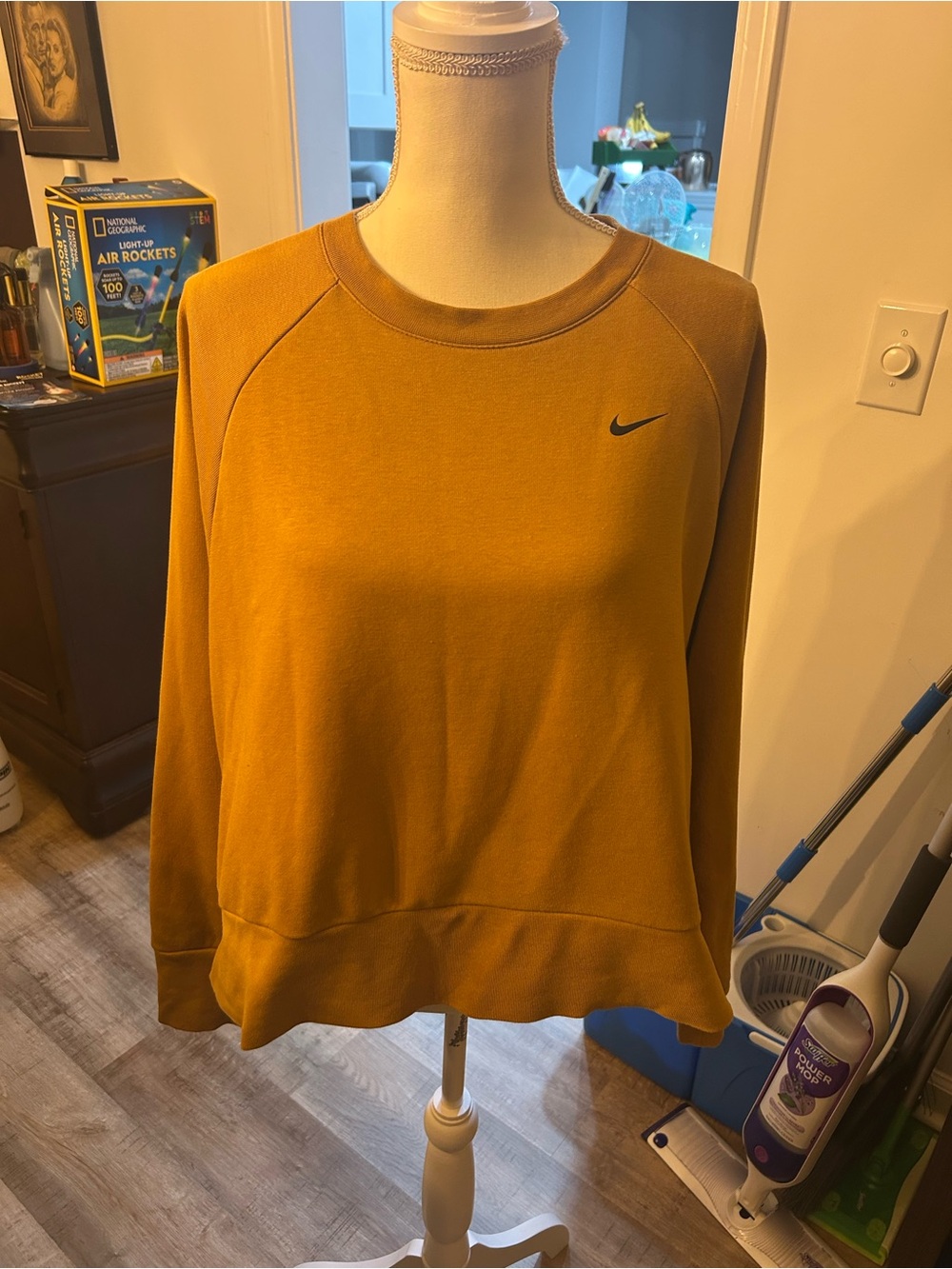 Nike Women's Golden Mustard Crewneck Sweatshirt